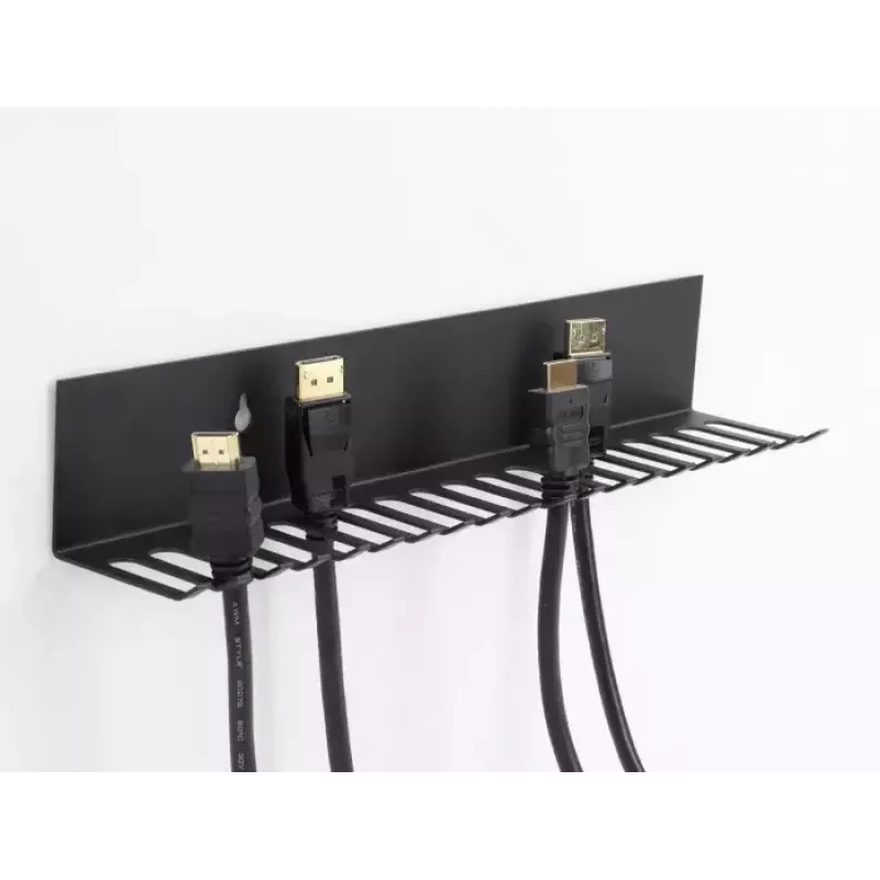 Uchwyt na kable DeLOCK 66729 318 x 65 mm czarny