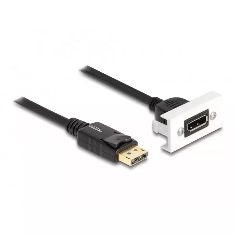 Moduł DeLOCK Easy 45 DisplayPort 8K 30 Hz z pigtailem 22,5 x 45 mm