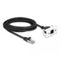 Przedłużacz sieciowy DeLOCK kat.6A 3m S/FTP RJ45 czarny