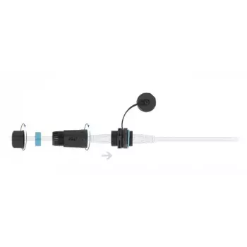 Kabel sieciowy DeLOCK 86701 RJ45 na RJ45 Kat.6A Czarny