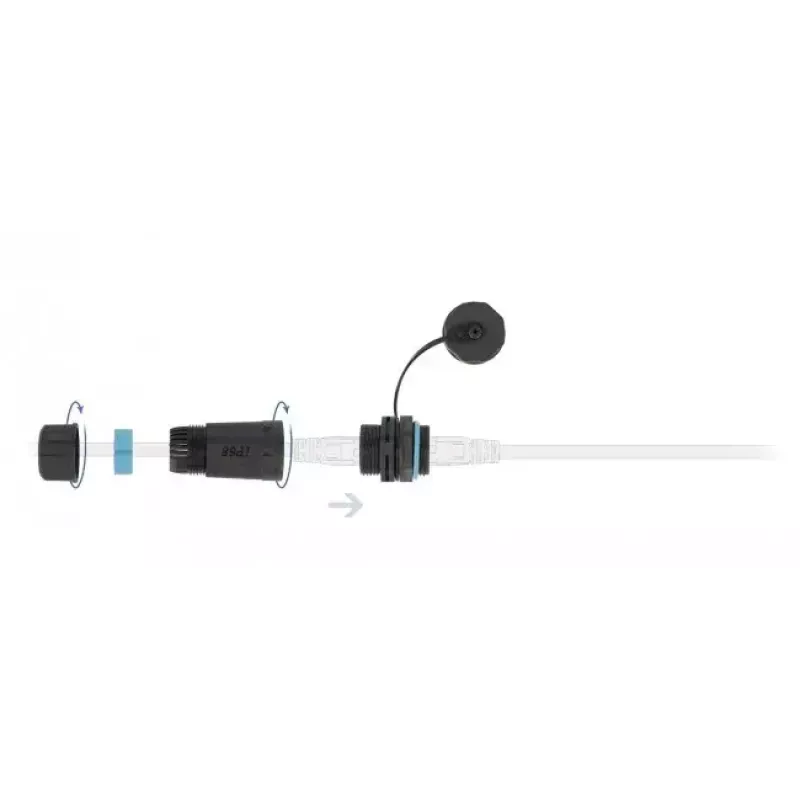 Kabel sieciowy DeLOCK 86701 RJ45 na RJ45 Kat.6A Czarny