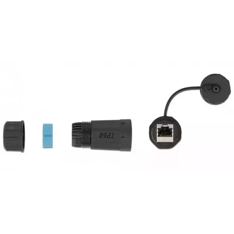 Kabel sieciowy DeLOCK 86701 RJ45 na RJ45 Kat.6A Czarny