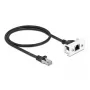 Kabel sieciowy DeLOCK Easy 45 Moduł RJ45 S/FTP Cat.6A 0,5 m czarny