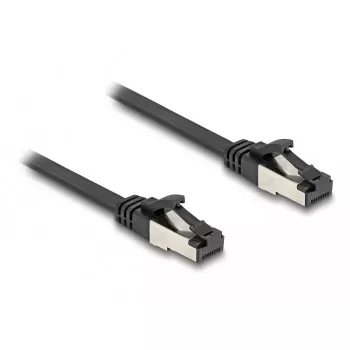 Kabel sieciowy DeLOCK RJ45 płaski patch kabel wtyk do wtyku kat.8.1 2 m czarny