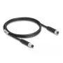 DeLOCK kabel M8 4-pinowy kodowany-A męski na żeński PUR TPU 1 m