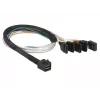 Kabel DeLOCK 0,5 m SFF-8643/4 x SATA 7p