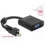 adapter kablowya wideo DeLOCK 62641 Mini DisplayPort na VGA 0,25 m