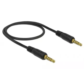 Kabel audio DeLOCK 85695 0,5 m 3,5 mm czarny