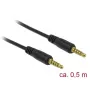 Kabel audio DeLOCK 85695 0,5 m 3,5 mm czarny