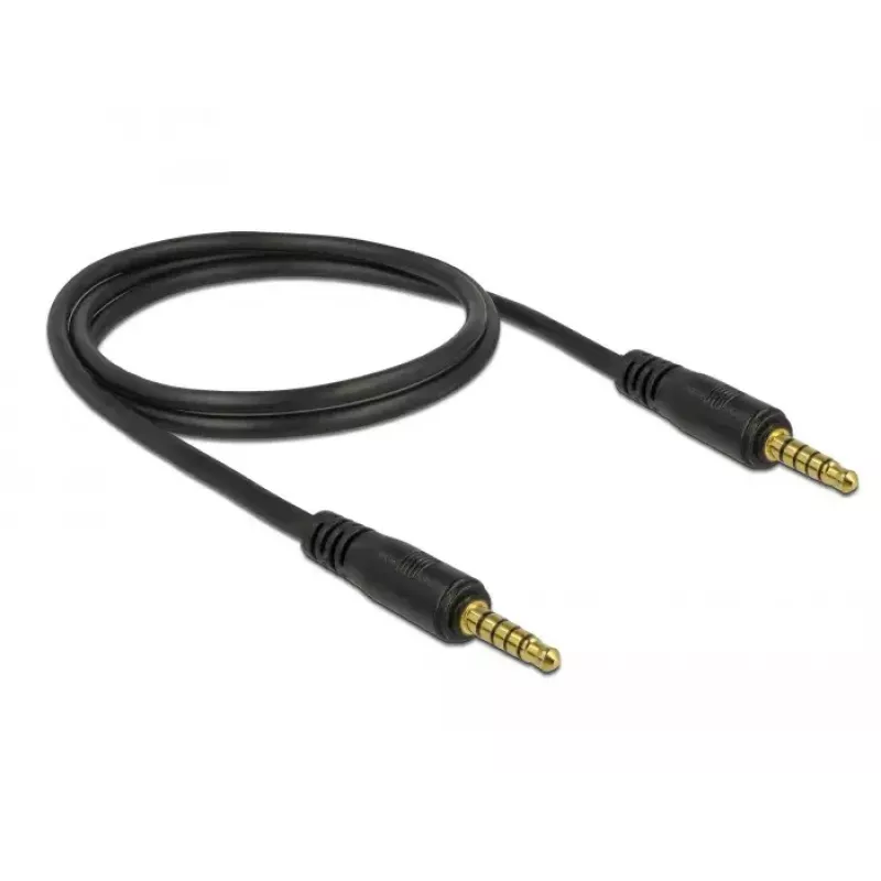 Kabel audio DeLOCK 85696 1m 3.5mm Czarny