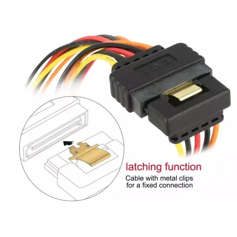 Kabel SATA DeLOCK 60159 0.3 m Wielokolorowy