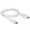 Video adapter kablowy DeLOCK 83819 3m DisplayPort HDMI biały
