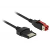 Kabel zasilający DeLOCK 85480 4m PoweredUSB Czarny
