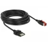 Kabel zasilający DeLOCK 85481 5 m PoweredUSB czarny