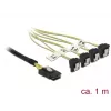 Wewnętrzny kabel zasilający DeLOCK 85687 1 m Mini SAS SFF-8087 na 4 SATA