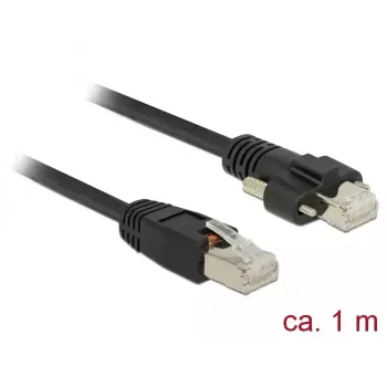 Kabel sieciowy DeLOCK 85667 RJ-45 Cat6 1m Czarny