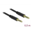 Kabel audio DeLOCK 85790 0.5m 4.4mm Czarny