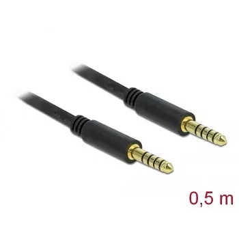 Kabel audio DeLOCK 85790 0.5m 4.4mm Czarny