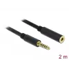 Kabel audio DeLOCK 85797 2m 4,4mm Czarny