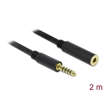 Kabel audio DeLOCK 85797 2m 4,4mm Czarny