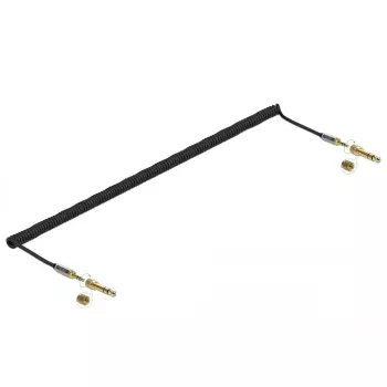 Kabel audio DELOCK 85839 — 3,5 mm męski na 3,5 mm męski, pozłacane styki, 5 m, AWG 28, czarny