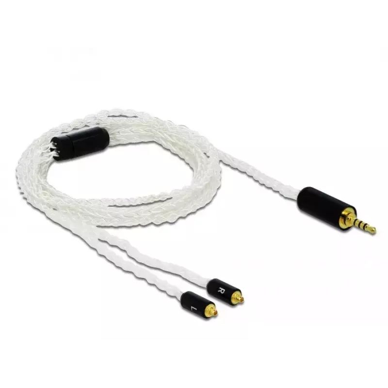 Kabel audio DeLOCK 85848 1,2 m 2,5 mm 2x MMCX biały