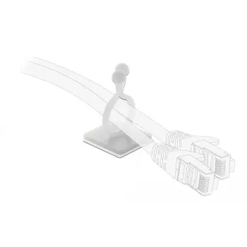 Haczyk na kabel DeLOCK 60175 naturalny 10 sztuk