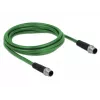Kabel sieciowy DeLOCK 85918 RJ45 DIN EN 60811-C2-1 2 m czarny