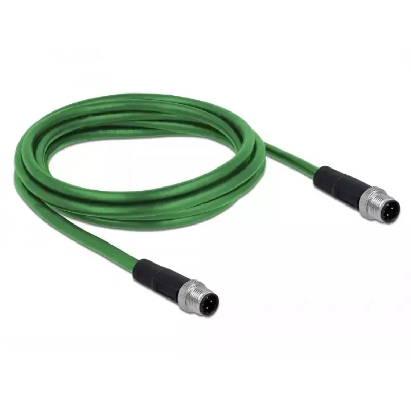 Kabel sieciowy DeLOCK 85918 RJ45 DIN EN 60811-C2-1 2 m czarny