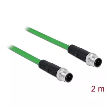 Kabel sieciowy DeLOCK 85918 RJ45 DIN EN 60811-C2-1 2 m czarny