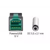 Kabel zasilający DeLOCK 85497 1m PoweredUSB Czarny