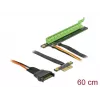 Karta Riser DeLOCK PCI Express x1 na x16 z elastycznym kablem 80 cm