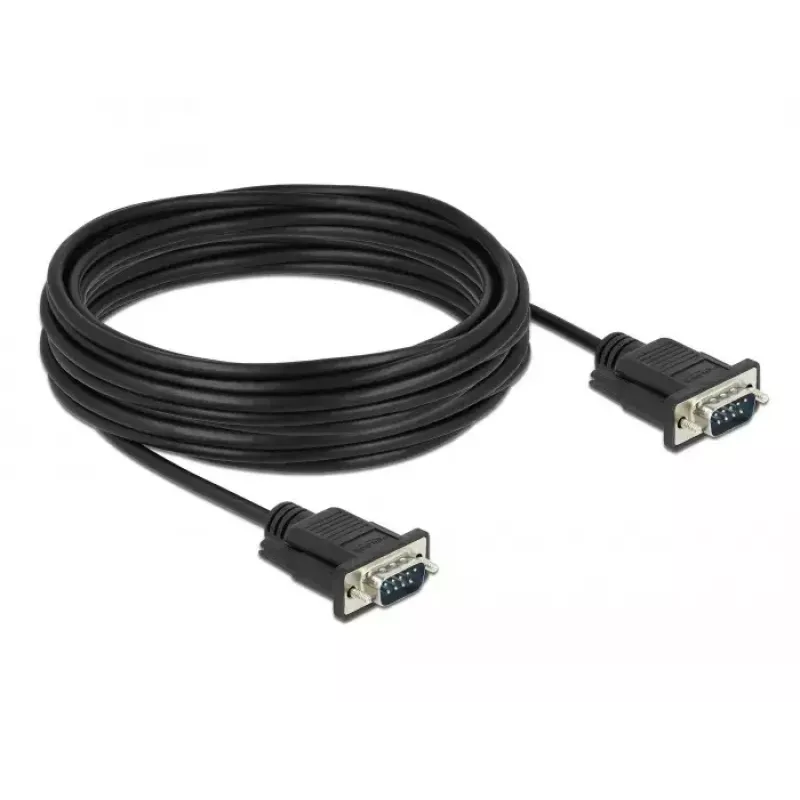 Kabel szeregowy DeLOCK 86577 Czarny 10 m RS-232 Sub-D9