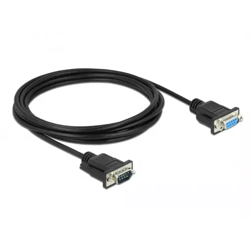 Kabel szeregowy DeLOCK 86603 Czarny 3 m RS-232 Sub-D9