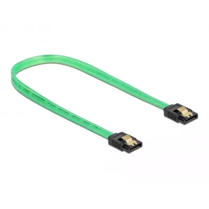 Kabel SATA DeLOCK 82069 0.5 m SATA 7-pin Zielony