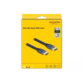 Kabel HDMI DeLOCK Ultra High Speed 48 Gbps 8K 60 Hz niebieski 3 m