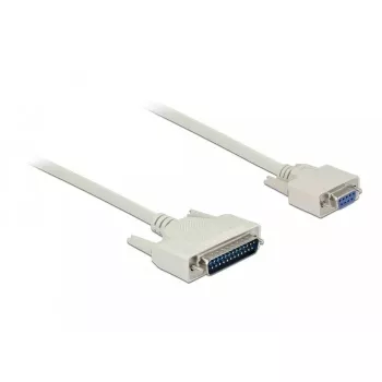 Kabel szeregowy DeLOCK 84544 1m D-Sub 25 styków D-Sub 9 styków Beżowy
