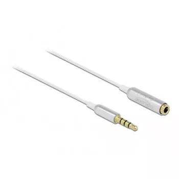 Przedłużacz audio DeLOCK 66072 3.5 mm wtyk męski na żeński ultracienki 0.5 m biały