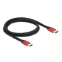 Kabel HDMI DeLOCK Ultra High Speed 48 Gbps 8K 60 Hz czerwony 1 m