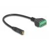 Kabel audio DeLOCK 66294 0,2 m żeński 2,5 mm na końcówkę męską czarny