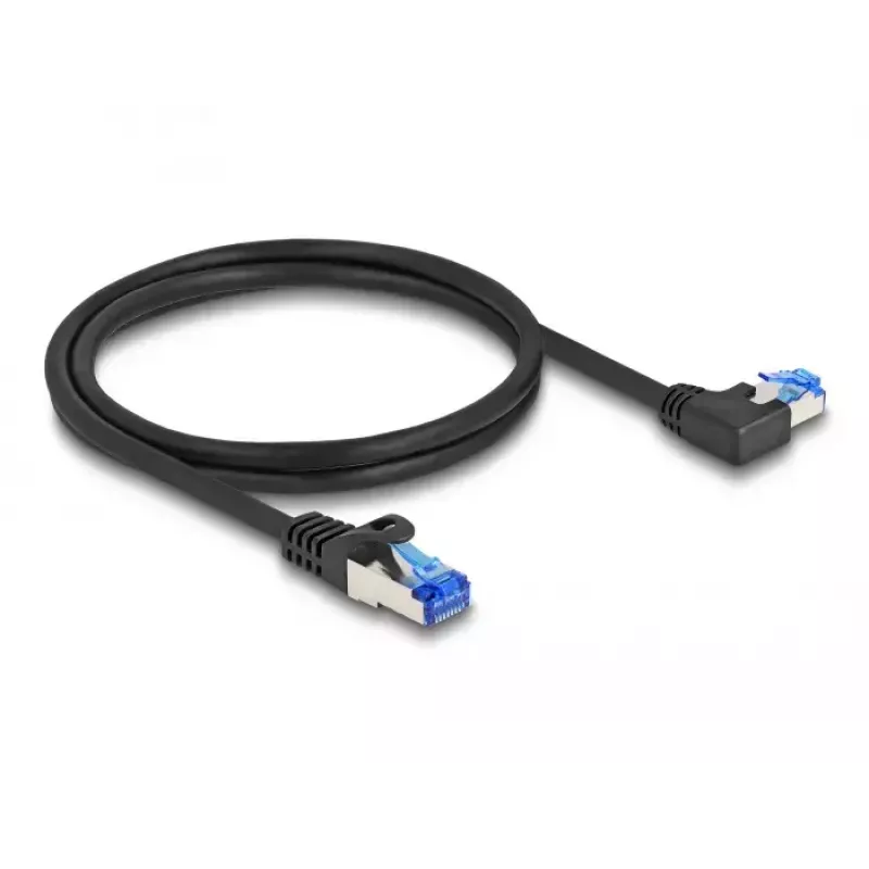 Kabel sieciowy DeLOCK RJ45 Cat.6A S/FTP 1m Czarny