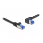 Kabel sieciowy DeLOCK RJ45 Cat.6A S/FTP 1m Czarny