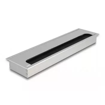Przepust kablowy DELOCK 66863 do biurka, srebrny, 80×300×28 mm, 1 szt.