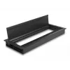 DeLOCK przepust kablowy do montażu w biurku ze szczotką 300 x 120 x 28 mm czarny