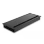 DeLOCK przepust kablowy do montażu w biurku ze szczotką 300 x 120 x 28 mm czarny