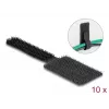 DeLOCK Mini uchwyt na rzepy do kabli 90 mm x 24 mm samoprzylepny 10 sztuk czarny