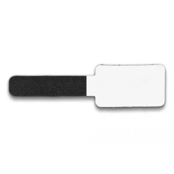 DeLOCK Mini uchwyt na rzepy do kabli 90 mm x 24 mm samoprzylepny 10 sztuk czarny