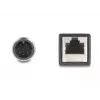 adapter kablowy DeLOCK M12 8-styk. wtyk męski A-kodowany na gniazdo żeńskie RJ45 50 cm