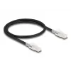 Kabel sieciowy DELOCK 80254 Cat6a S/FTP (S-STP) RJ-45 na RJ-45 0,5 m Czarny