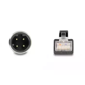 adapter kablowyowy DeLOCK M12 D-coded 4-stykowe męskie do RJ45 męskie 50 cm